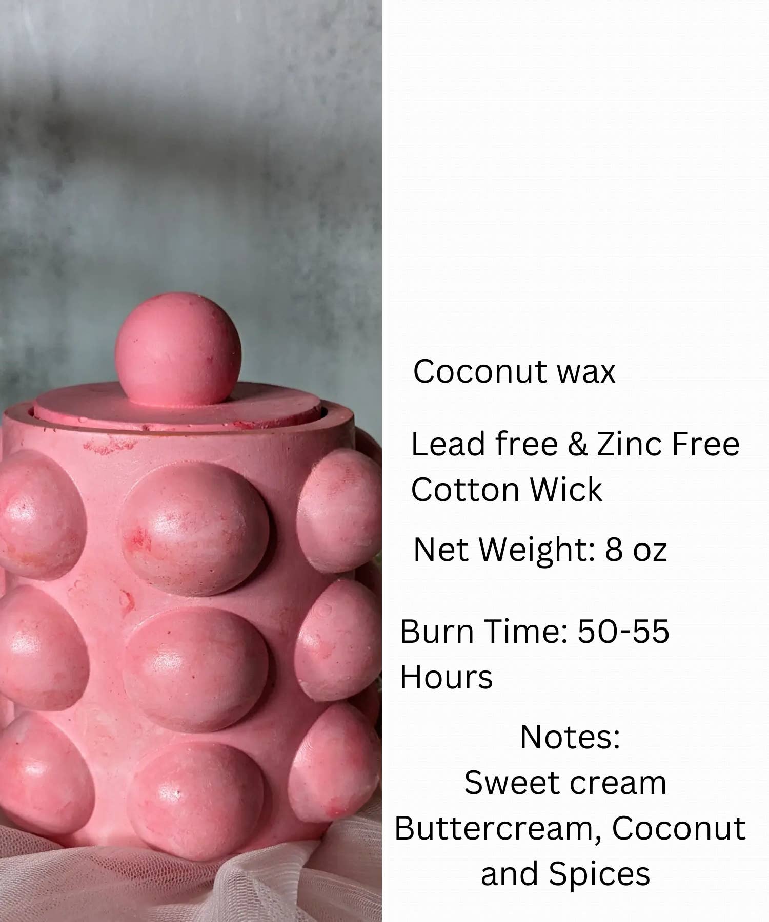 REMOVED BRAND – Großhandel Kerze im Glas / gefüllte Kerze – Spiked-Eierlikör-Kerze – Kokoswachs mit gemütlichem Feiertagsaroma3