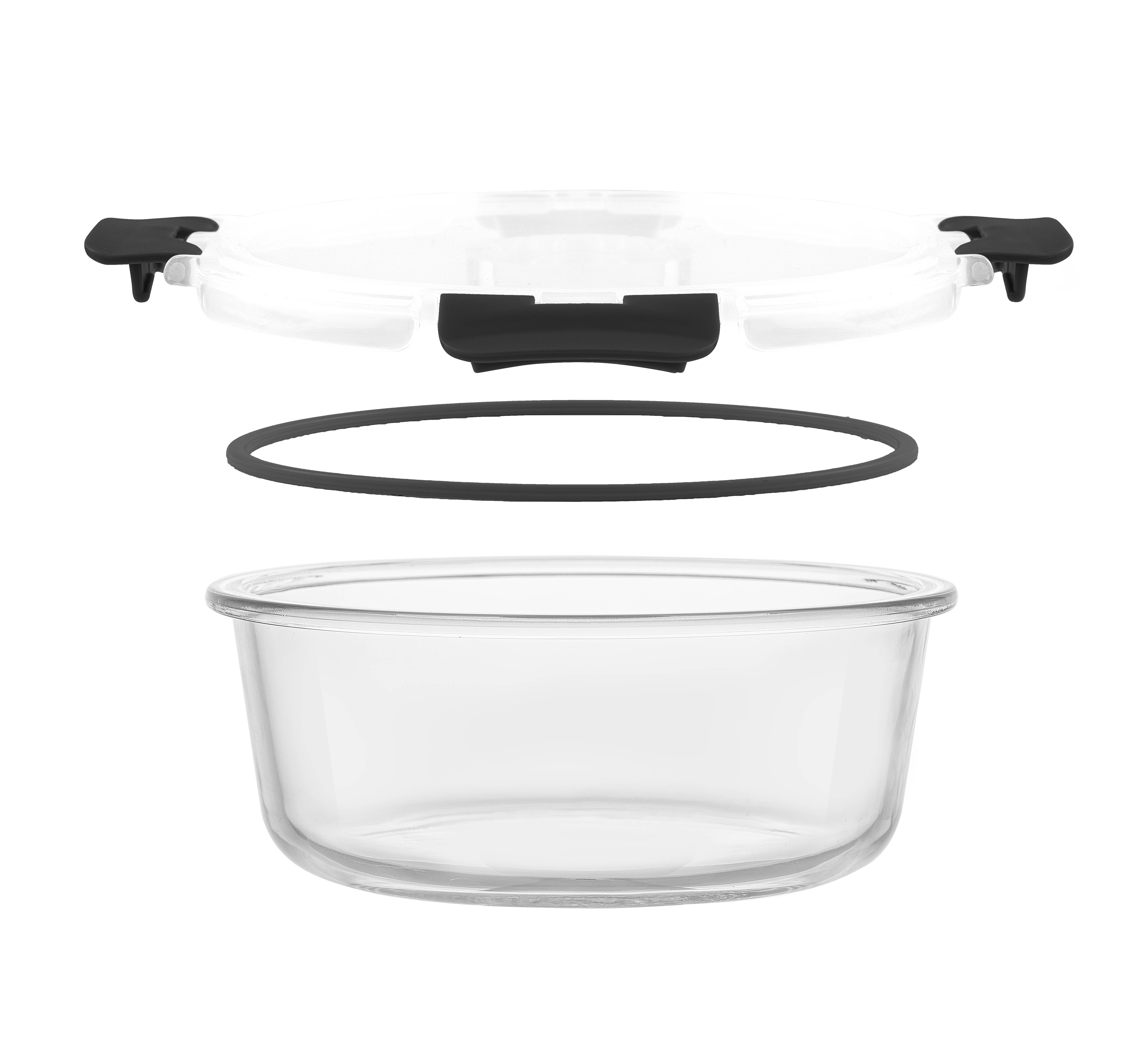 JoyJolt - Wholesale Food Storage Container - 12 Piece Glass Kitchen Storage Containers with Lids - Black9