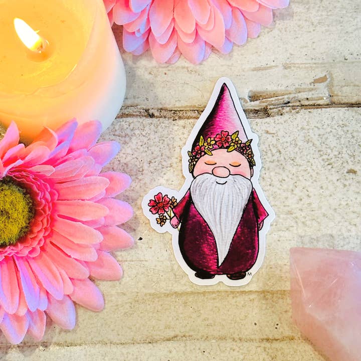 NOMAD Moon Magic – Engroshandel Klistermærke – Have Gnome Sticker, Cottagecore Æstetik, Håndlavet1