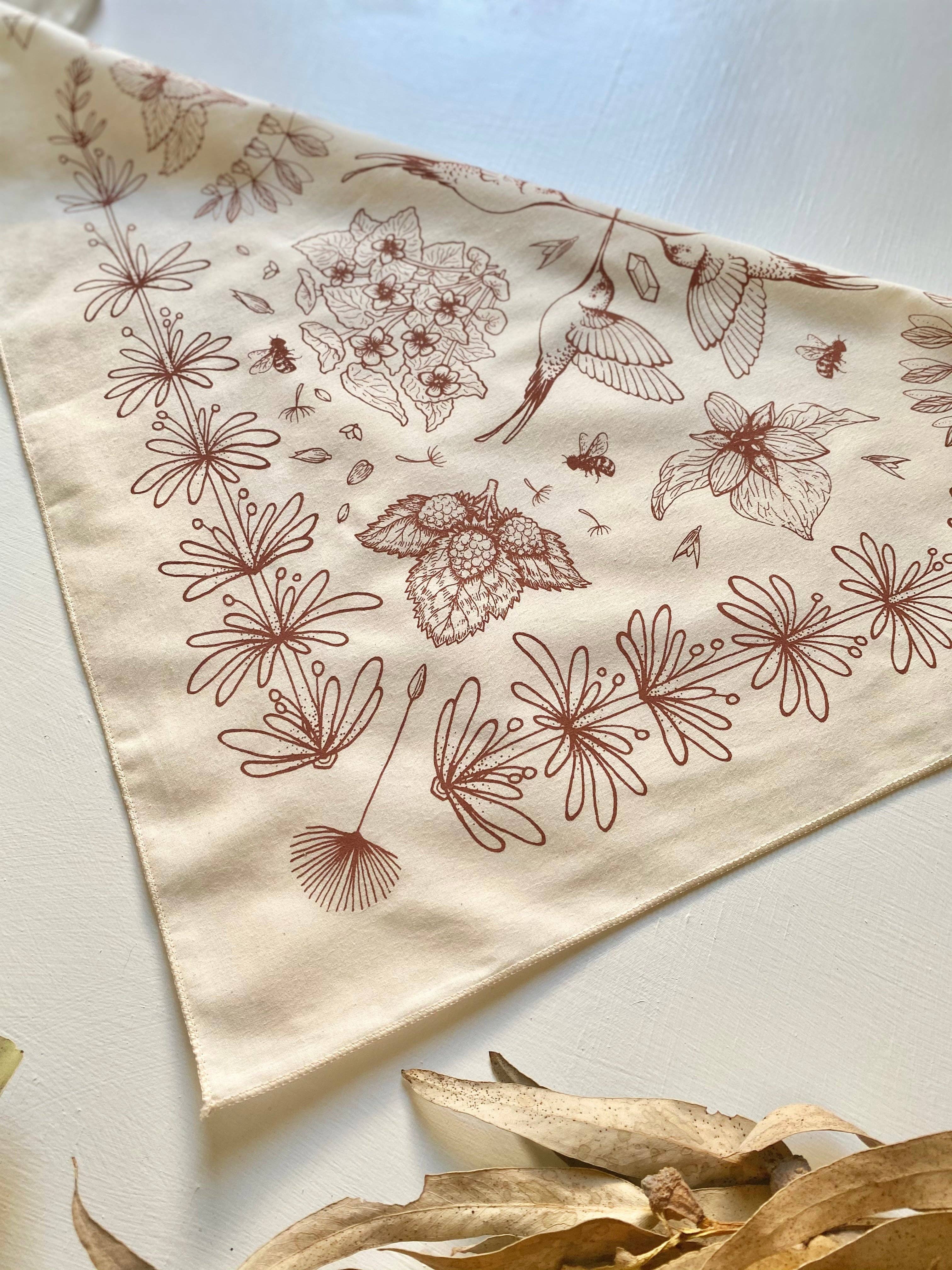 Wanderite – wholesale Bandana – Unisex – Bandana | Spring Herbs | White4