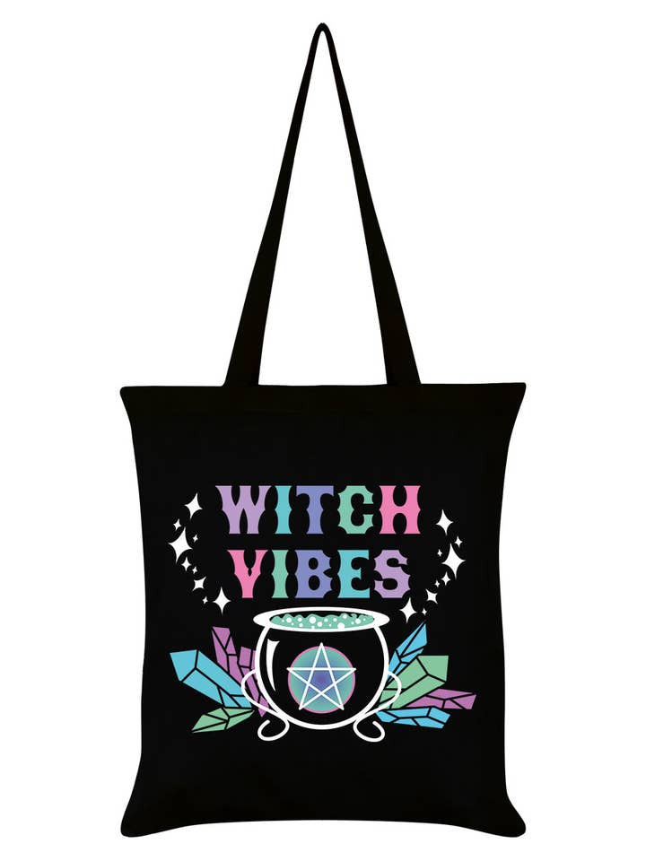 Borsa a tracolla nera Witch Vibes per la vendita all'ingrosso da parte di Grindstore
