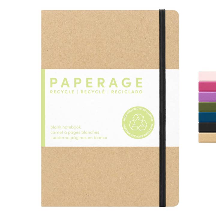 Paperage - Wholesale Notebook - 160PG Recycled Casebound Blank Journal Notebook2