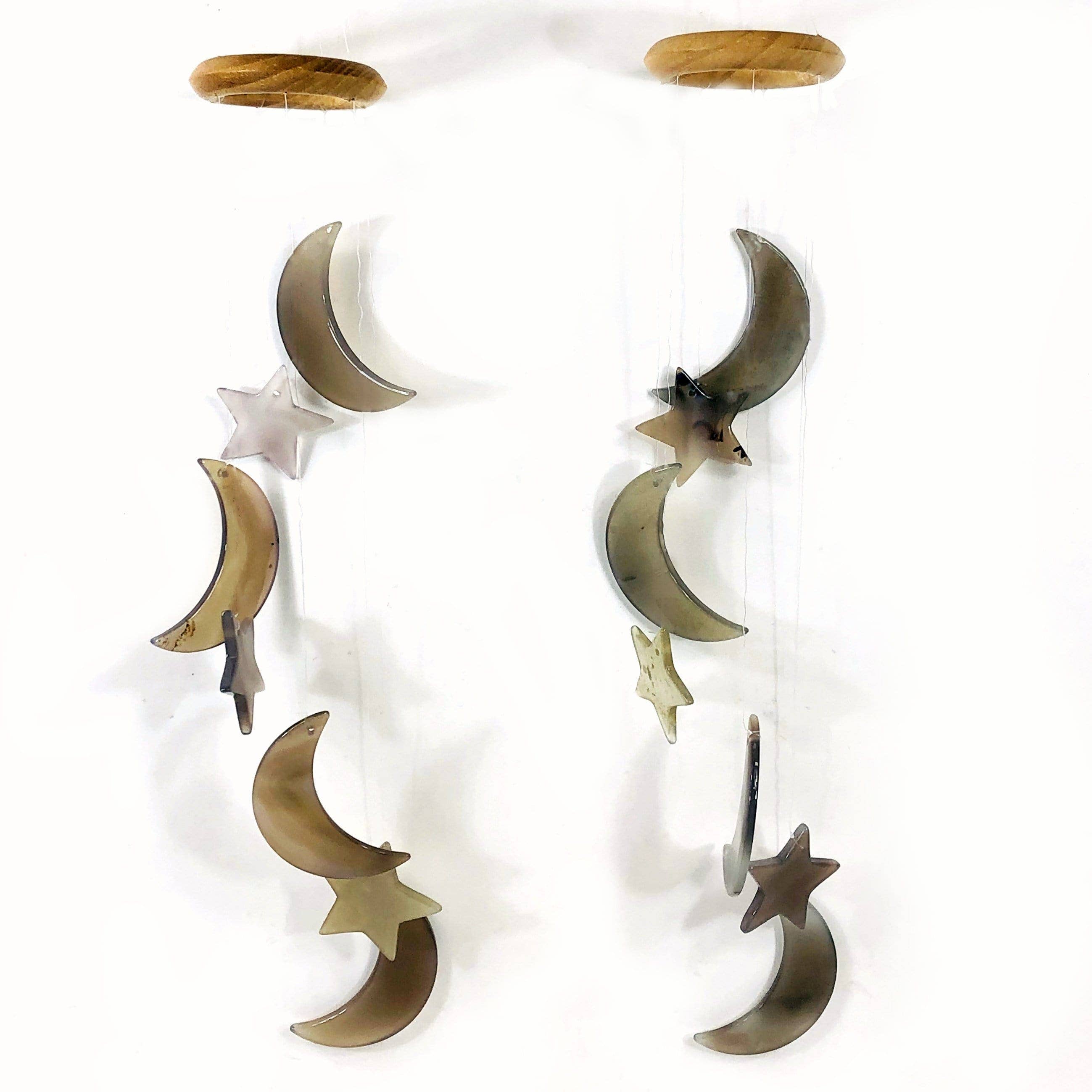 Rock Paradise - Wholesale Wind Chime - Crystal Agate Moon and Star Wind Chime - 5 Color Options1