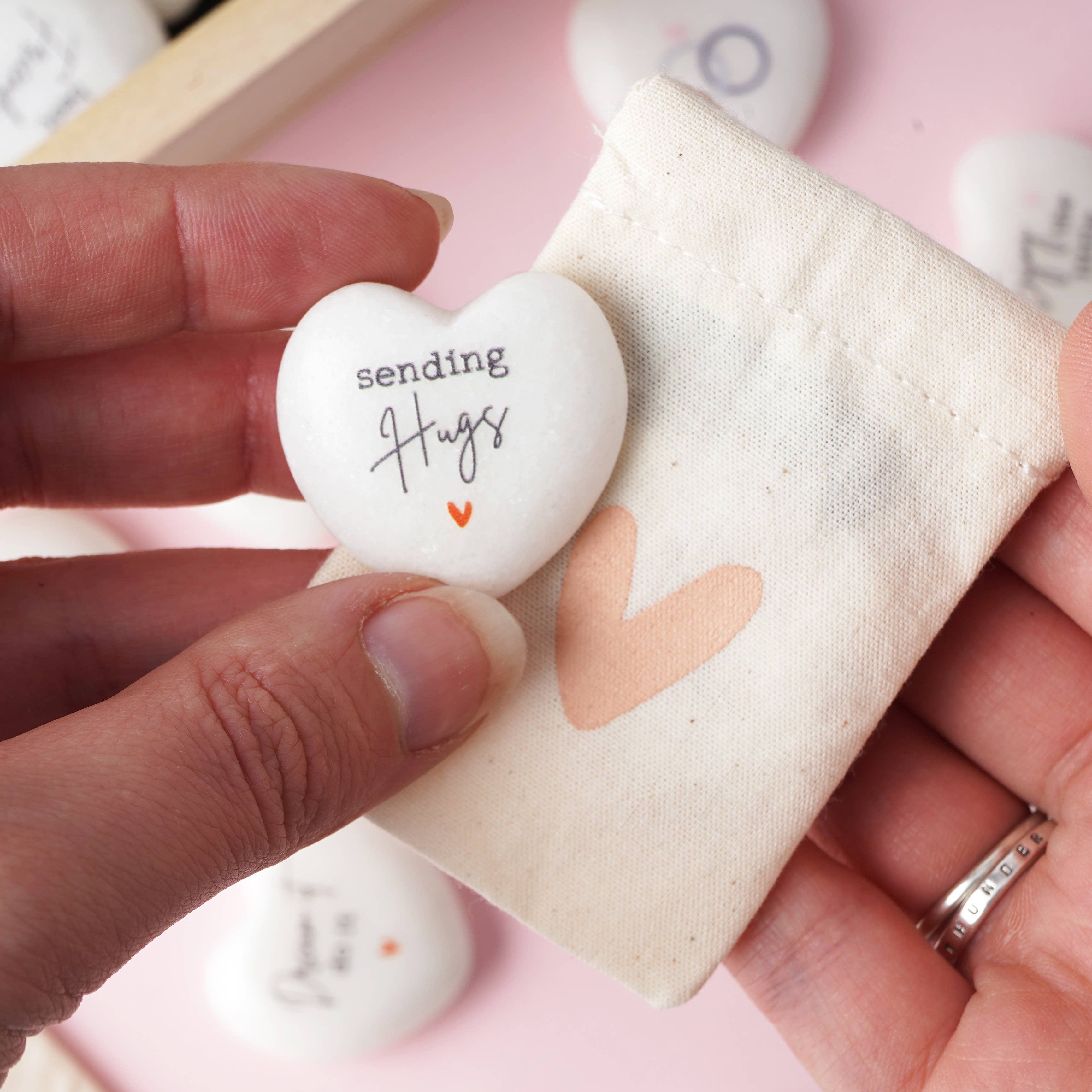 CGB Giftware - Wholesale Keepsake Coin/Token - Just Smile 12 Assorted Pebbles In Box2