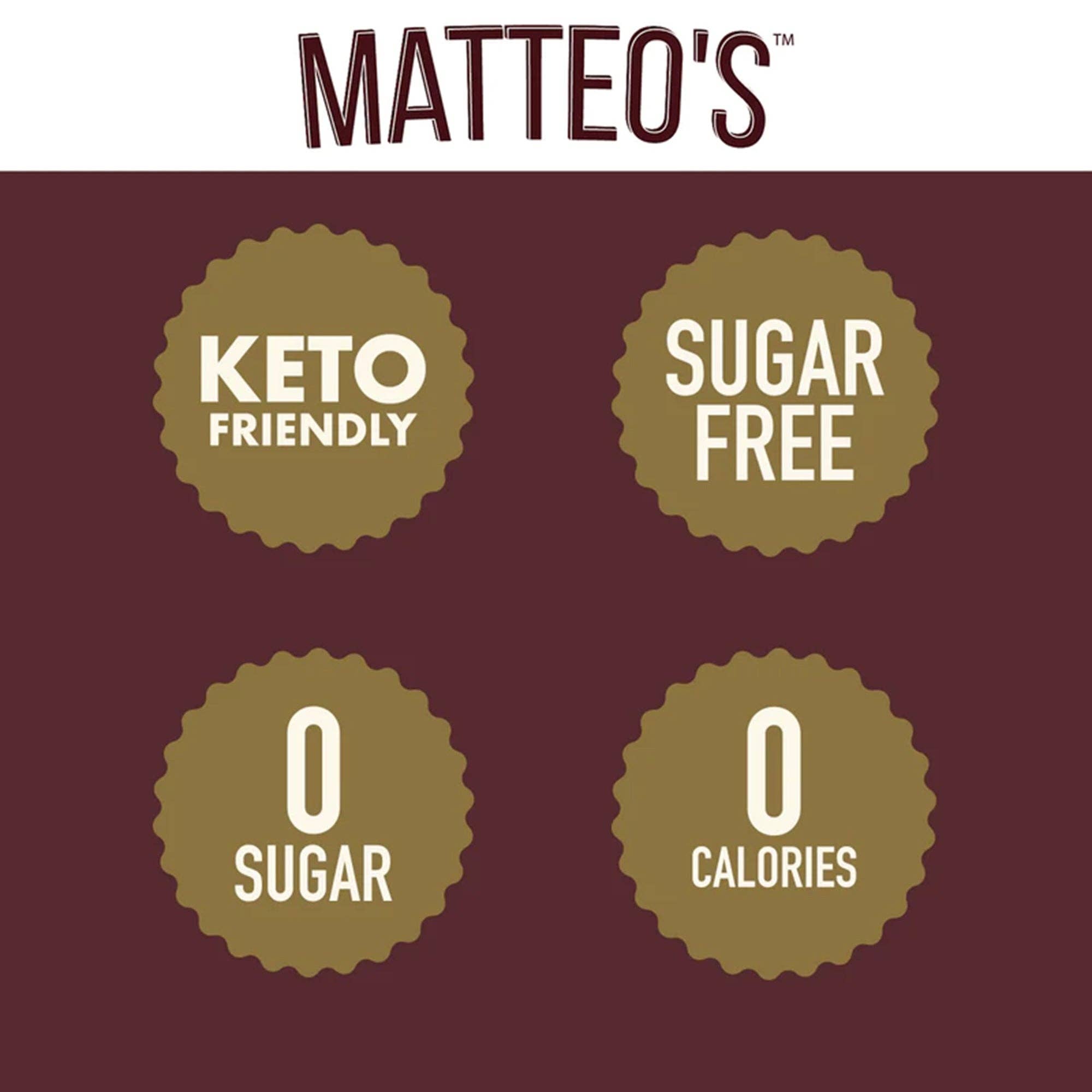 Matteo's - Wholesale Iced Coffee/Cold Brew - Sugar Free Coffee Syrup, French Vanilla2