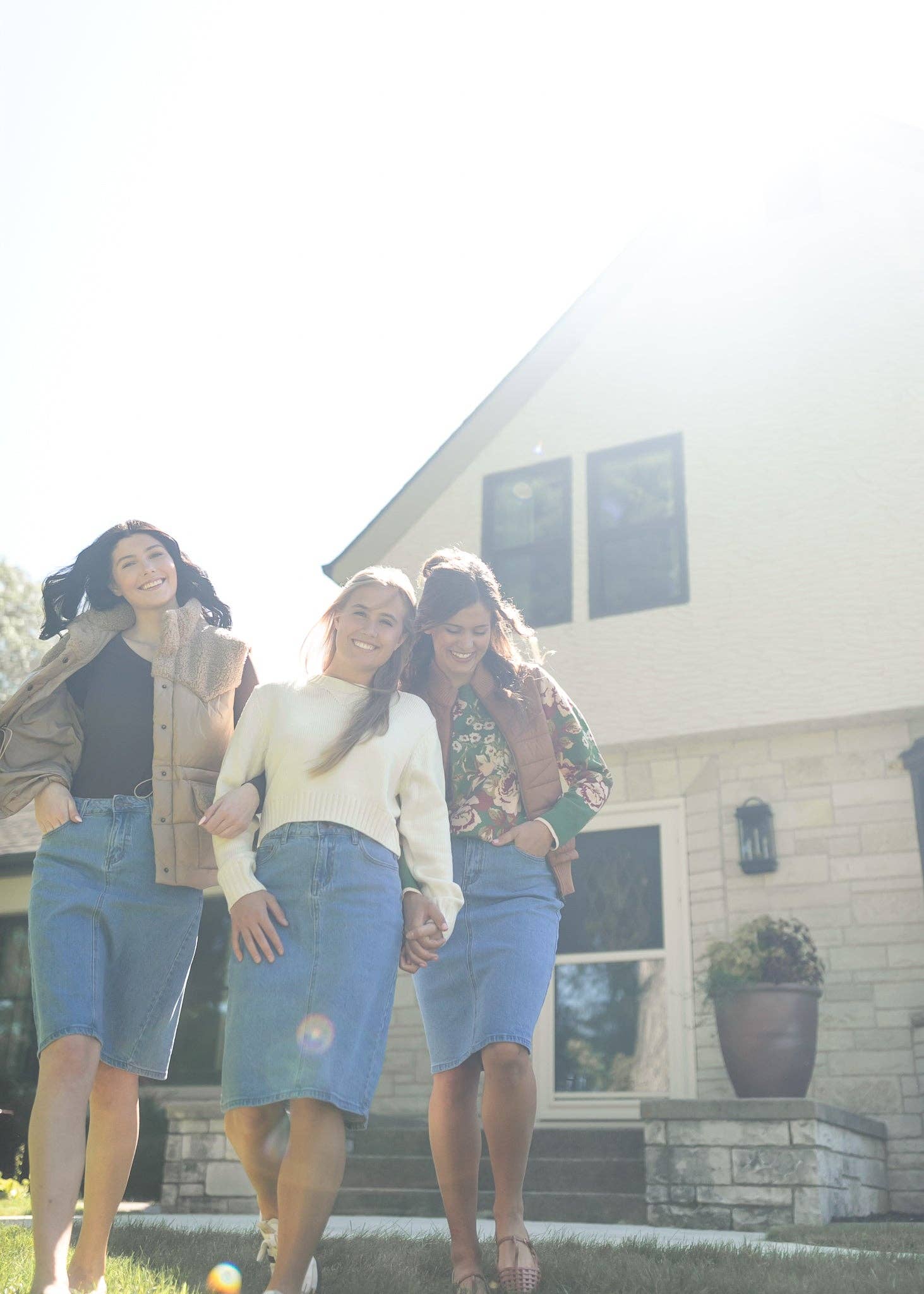 Inherit Clothing Company - Wholesale Skirt - Women's - Remi Denim Classic Wash Midi Skirt12