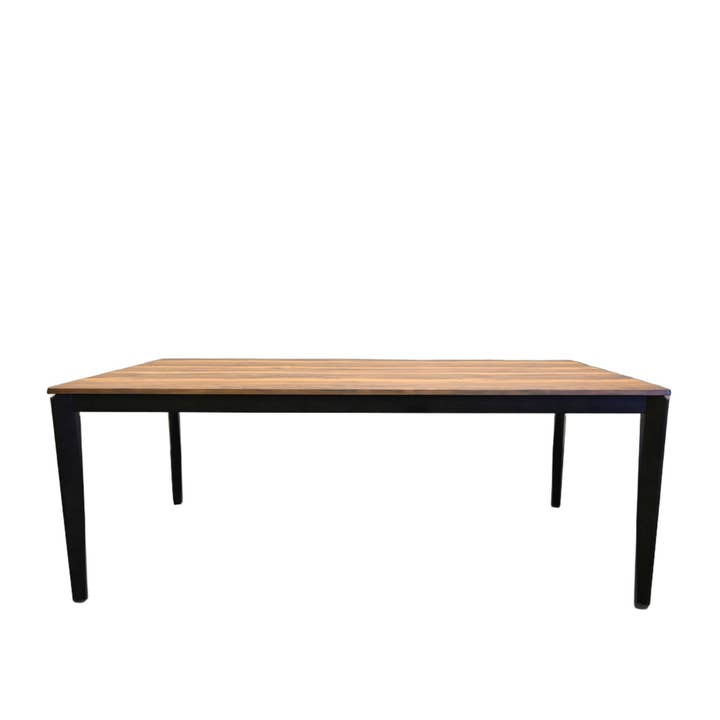 Table à manger en bois de noyer et noir de 79 pouces pour la vente par HomeRoots