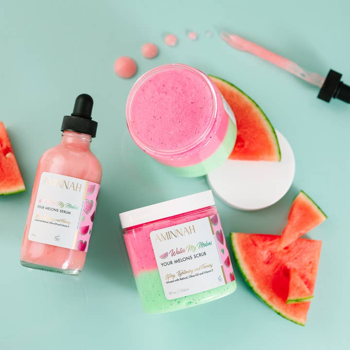 AMINNAH - Wholesale Body Scrub/Exfoliant - 'Water My Melons' Boob Scrub2