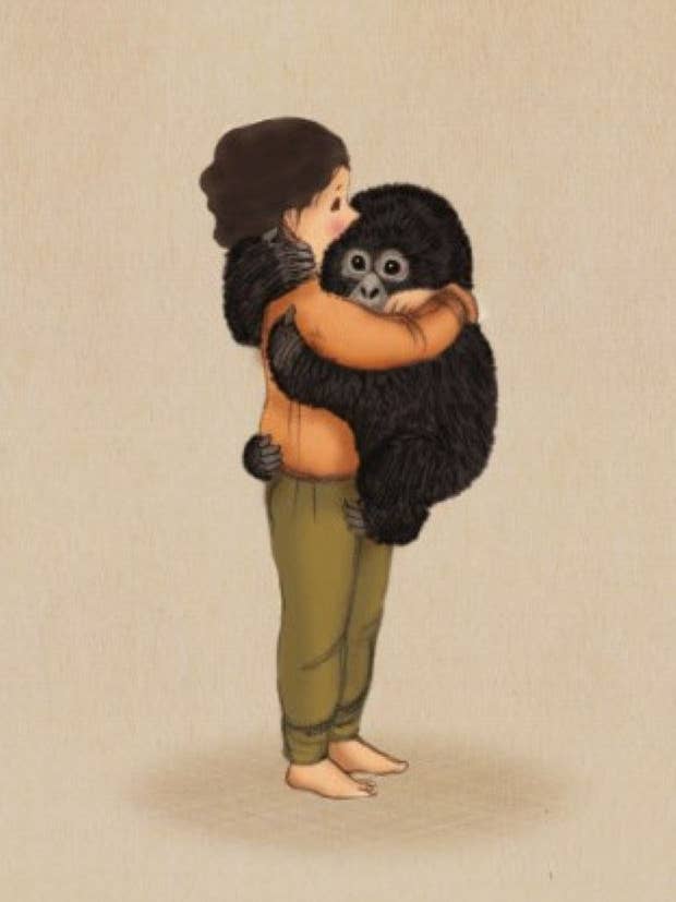 Postal Bebé Gorila para venta al por mayor de Ollebol & Muis