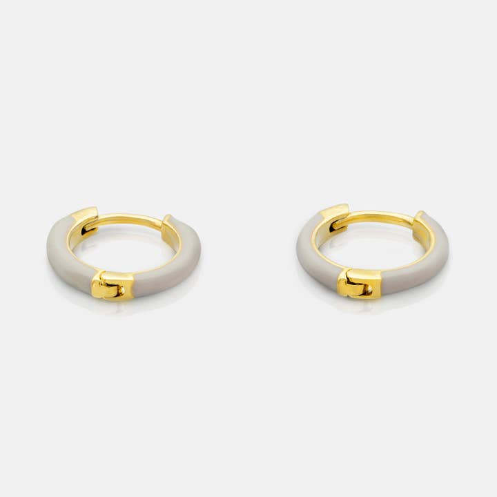 Grey Enamel Huggies for wholesale by One & Eight