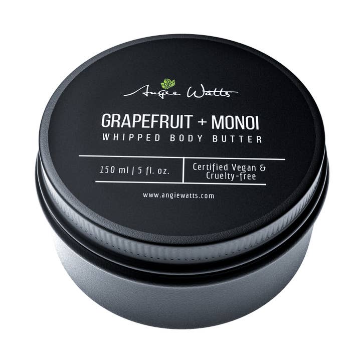Grapefruit + Monoi All Natural Whipped Body Butter, 5 oz for wholesale by ANGIE WATTS™