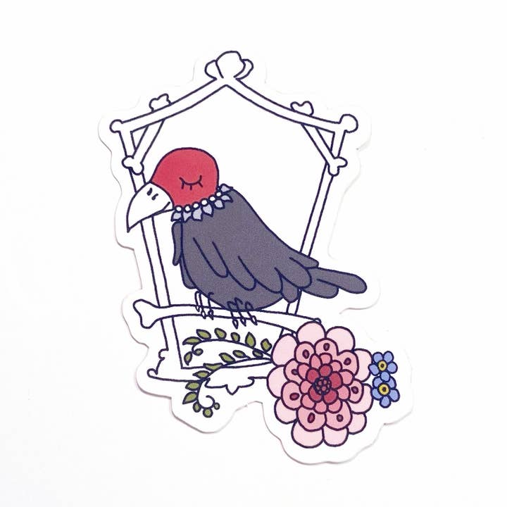 Adhesivo de vinilo Vulturina para venta al por mayor de Sticks and Bones Mercantile