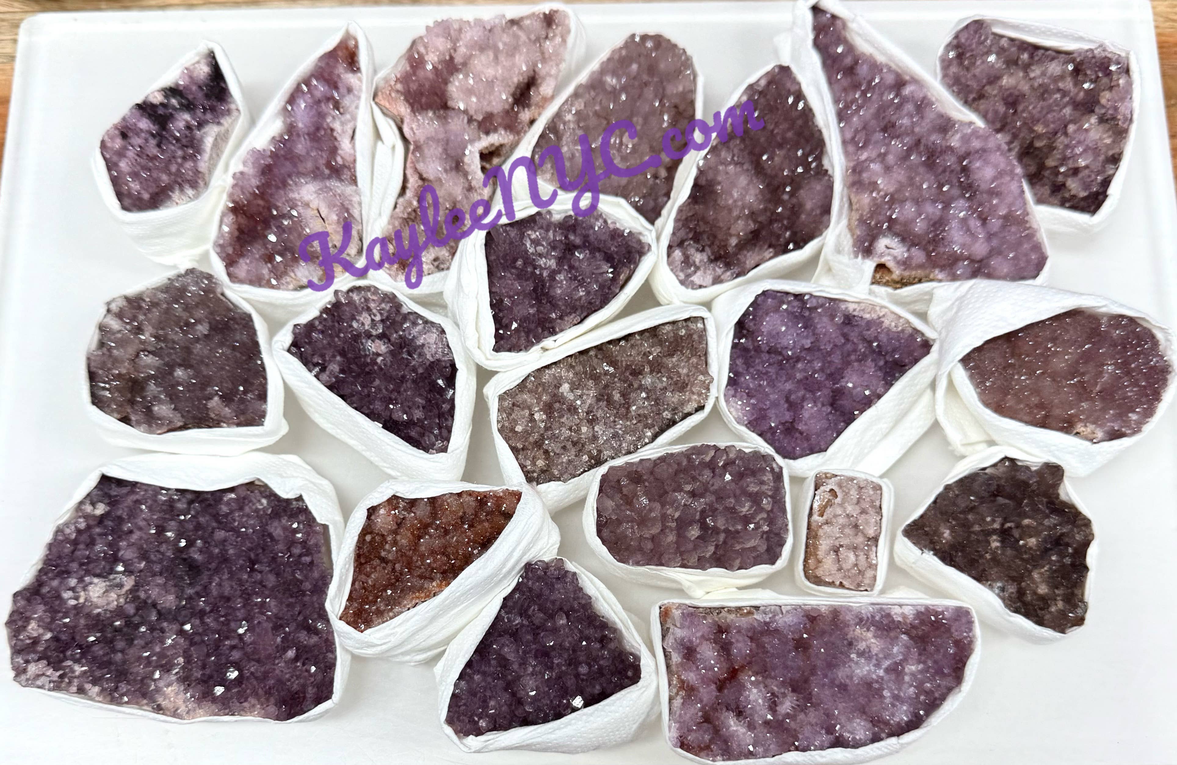 KayleeNYC - Wholesale Spiritual Stone/Crystal - 2 lb Natural Amethyst Cluster from Turkey Raw Crystal6