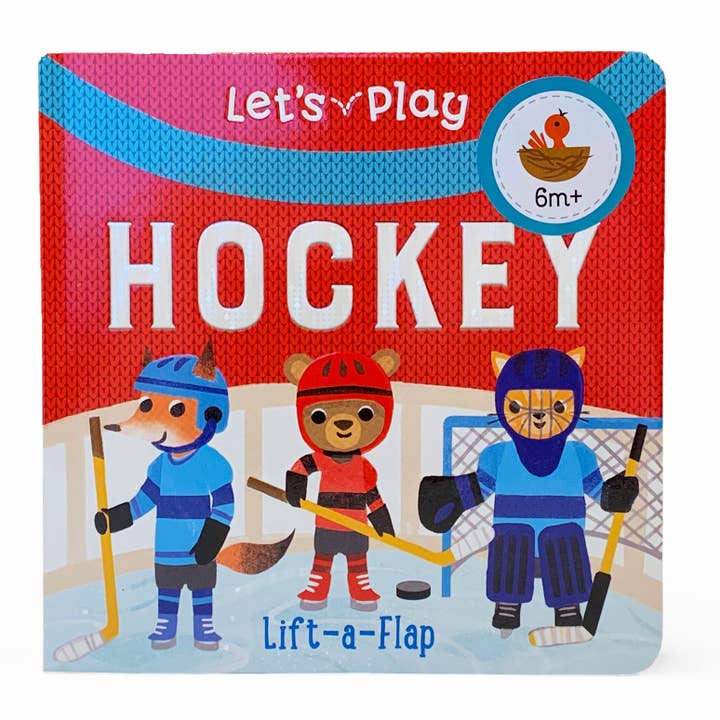 Let's Play Hockey Lift-a-Flap Sports Board Book for wholesale by Cottage Door Press