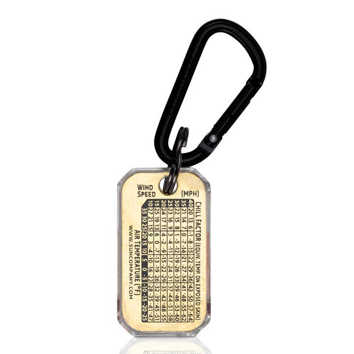 Big Discoveries / Sun Co. – Termómetro por atacado – Zip-o-gage - latão2