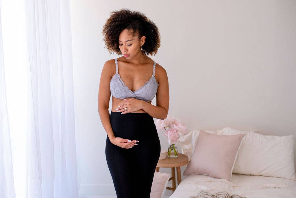 Gris Francés Bralette de lactancia de encaje (gris francés) de venta al por mayor en Faire7