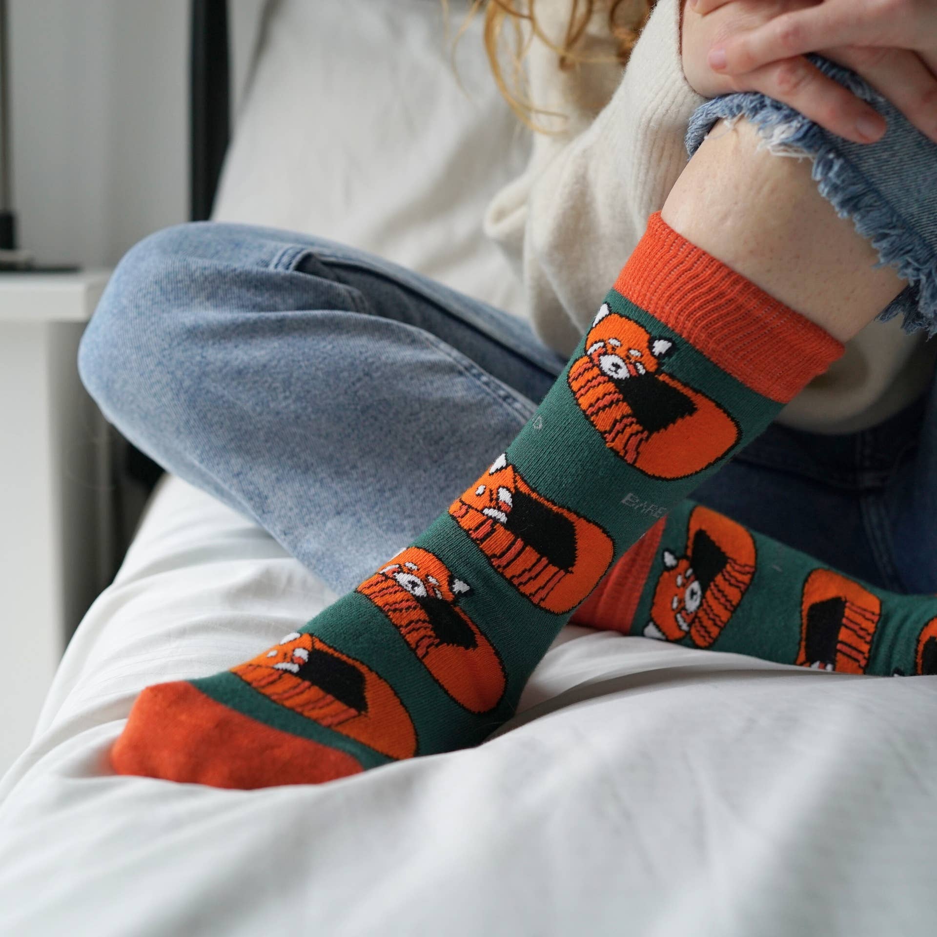Bare Kind Socks - Vendita all'ingrosso Calzini - Unisex - Calzini Red Panda | Calzini in bambù | Calzini verdi8