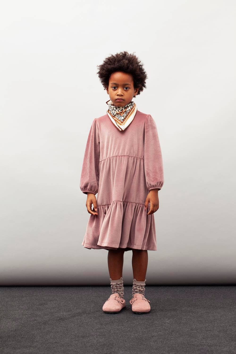 Tocoto Vintage - Wholesale Dress - Kids - Kid Velved Dress W312214
