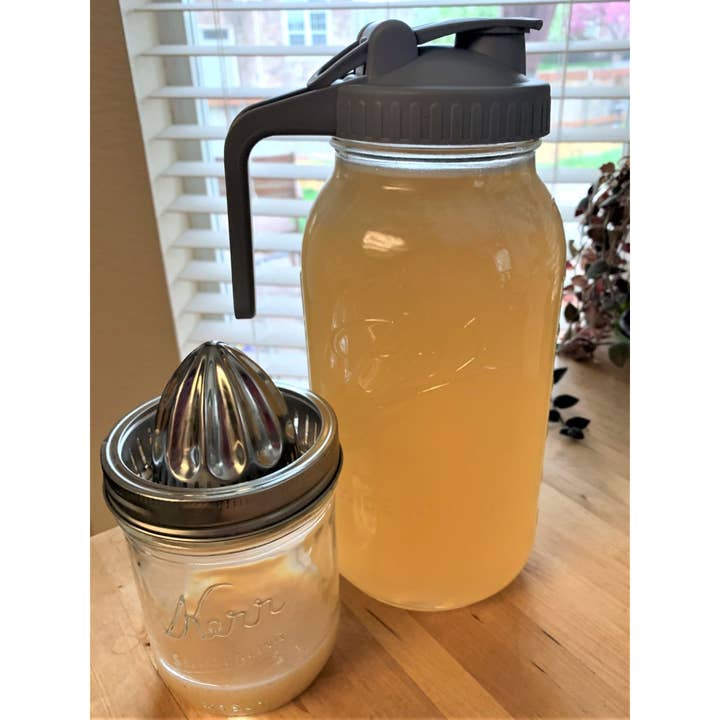 Mason Jar Lifestyle - Wholesale Drink Lids - Stainless Steel Juicing Lid for Wide Mouth Mason Jars
