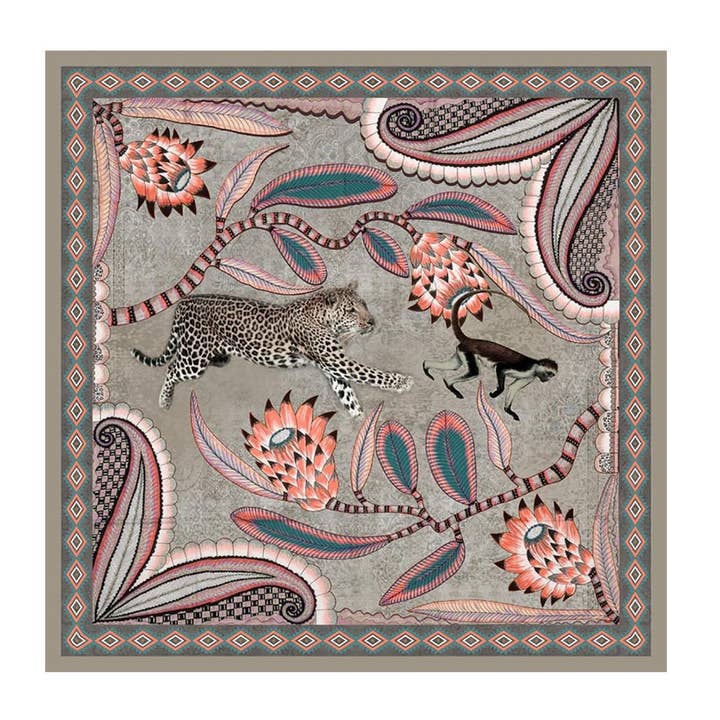 Pañuelo de Leopardo de Seda para venta al por mayor de A&C Oslo