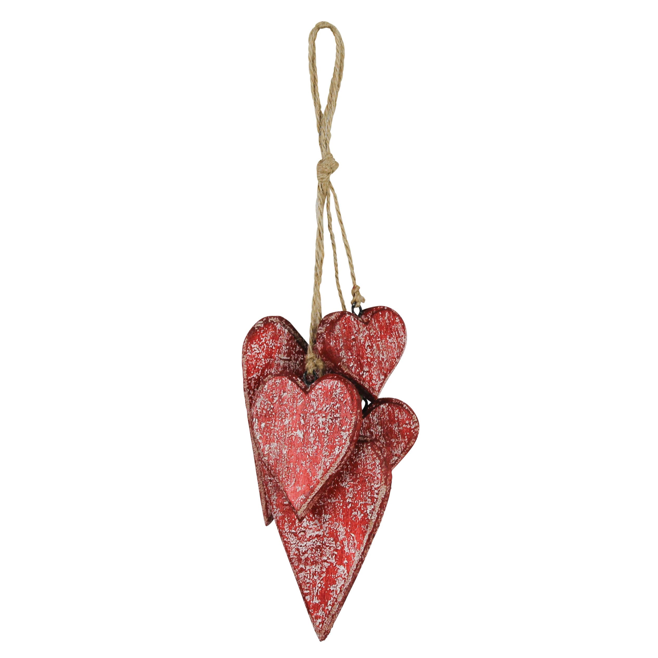 HomArt - Wholesale Ornament - Bunch of Hearts, Wood1
