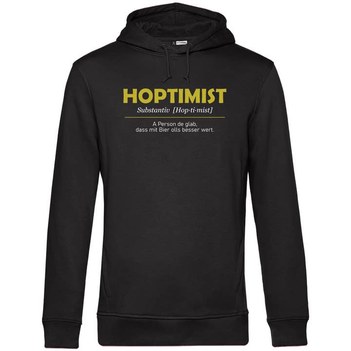 Hoptimist - Sweat à capuche unisexe bio pour la vente par Südtiroler Stiebele