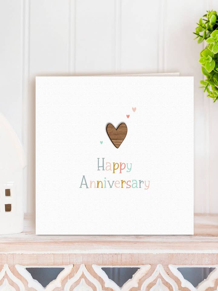 Heart Happy Anniversary Card for wholesale by KDee Designs