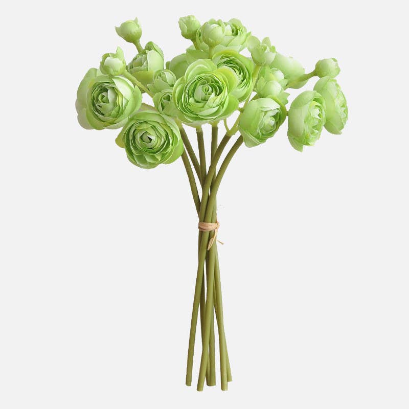Sweet Home Deco - Vente Fleurs artificielles - Bouquet de renoncules bébé en soie 25 cm, 6 tiges/24 fleurs15