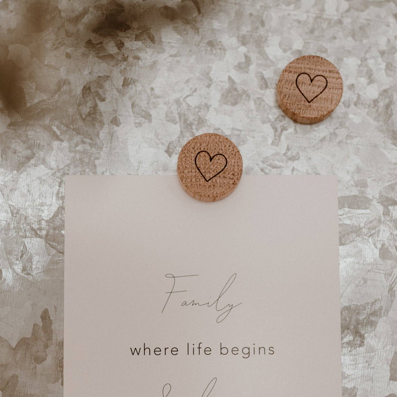 Eulenschnitt – wholesale Magnet – Wooden magnet set of 3 hearts (VE = 6 sets)2