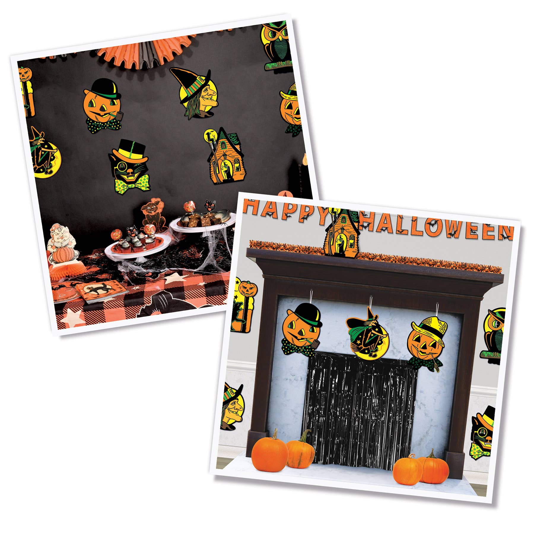 Beistle - Wholesale Cutouts - Halloween Cutouts, 8½"-9¼", 4 per package, Assortment varies4
