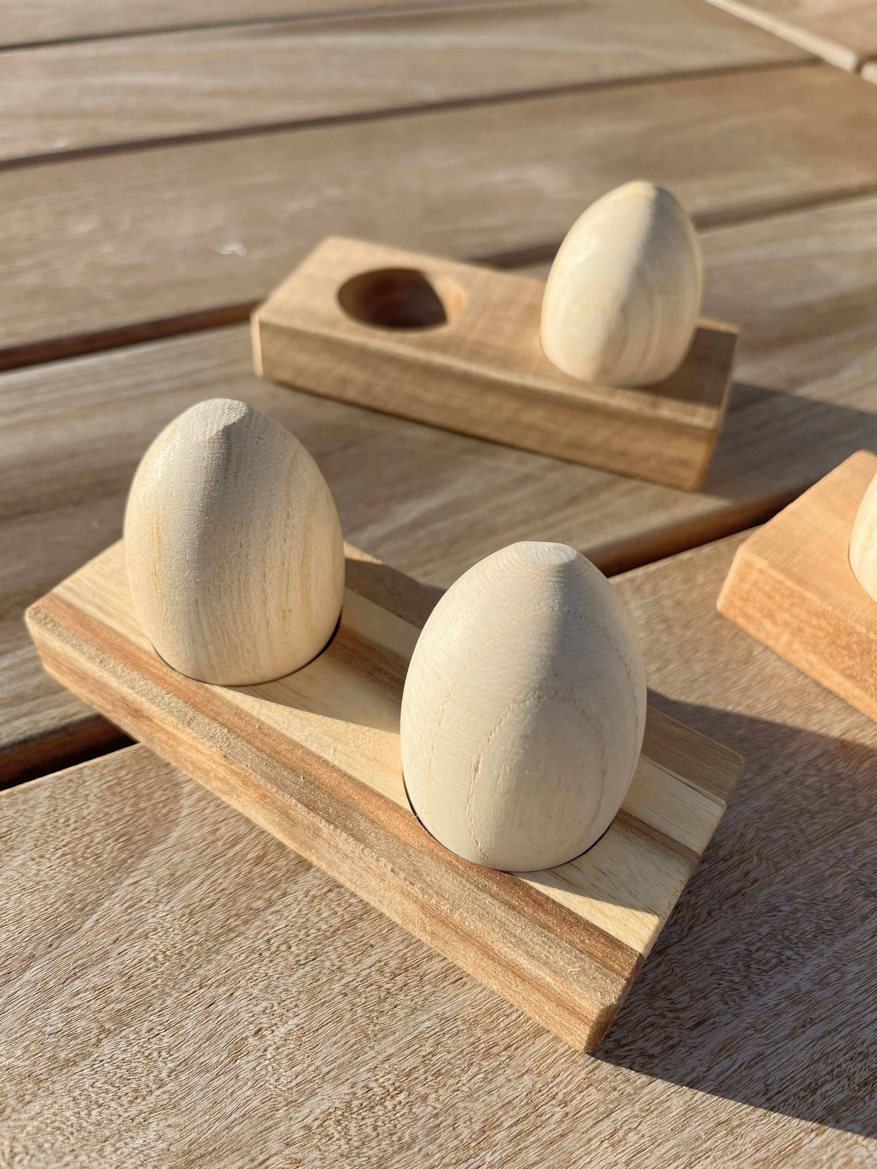 All Wooden Elements – wholesale Wood toy – Child – Wooden Egg Shakers with Stand3