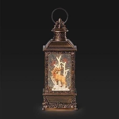 Lighted Swirl Lantern Elk for wholesale by Roman