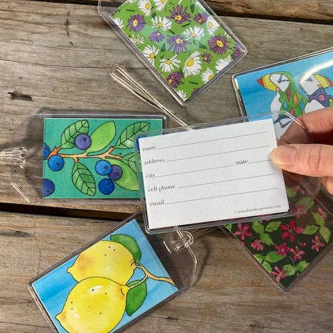 Natasha Zahn Studio - Wholesale Luggage Tag - Luggage Tags, Wild Roses3
