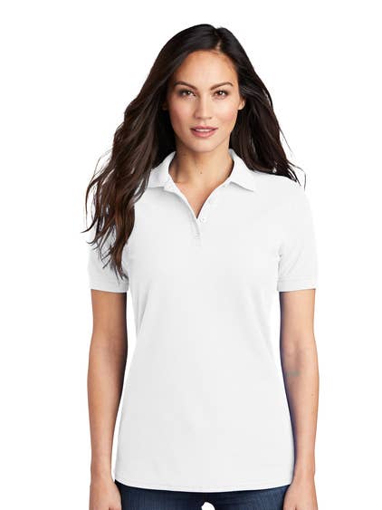 Port & Company Women's Core Blend Pique Polo for wholesale by Print The Dream