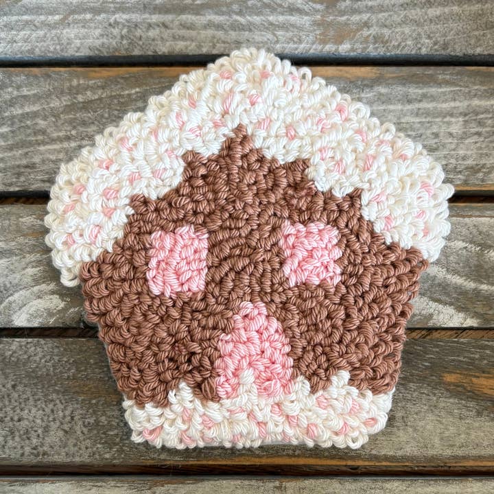 Sous-verre en pain d'épice, tapis de tasse, punch needle pour la vente par Chickadee Creations