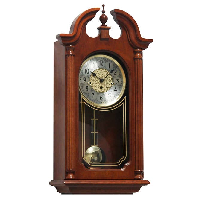 Hopewell Vintage Westminster Chiming Desk Clock Cherry for wholesale by Hermle