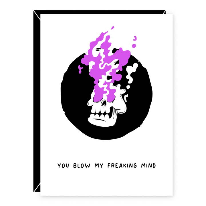 Mind Blown - Handmade Greeting Card for wholesale by Despair Factory