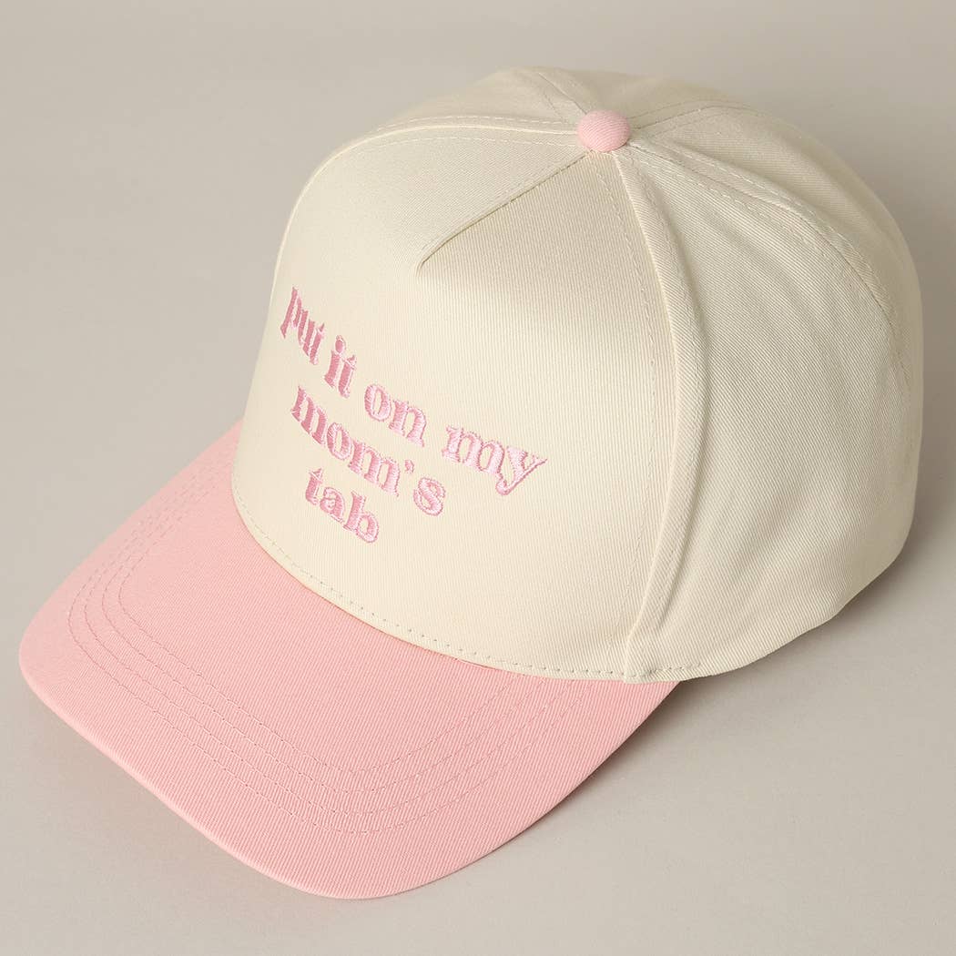 Fashion City - Wholesale Truckerpet - Uniseks - Zet het op de rekening van mijn moeder geborduurde tweekleurige hoed15