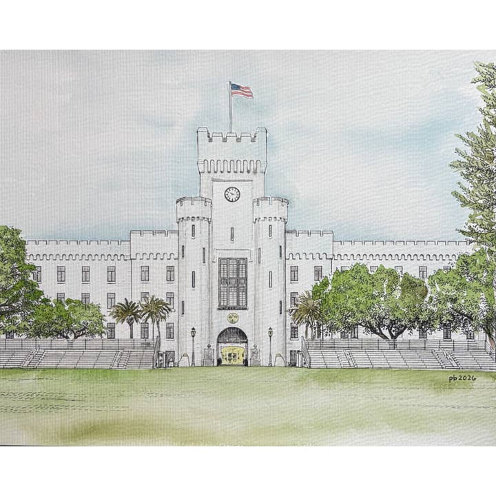 Citadel Watercolor Print for wholesale by Molly Joseph Fine Art