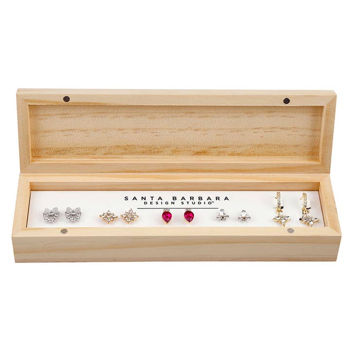 Boxed Earring Set - Holiday for wholesale by Santa Barbara Design Studio by Creative Brands