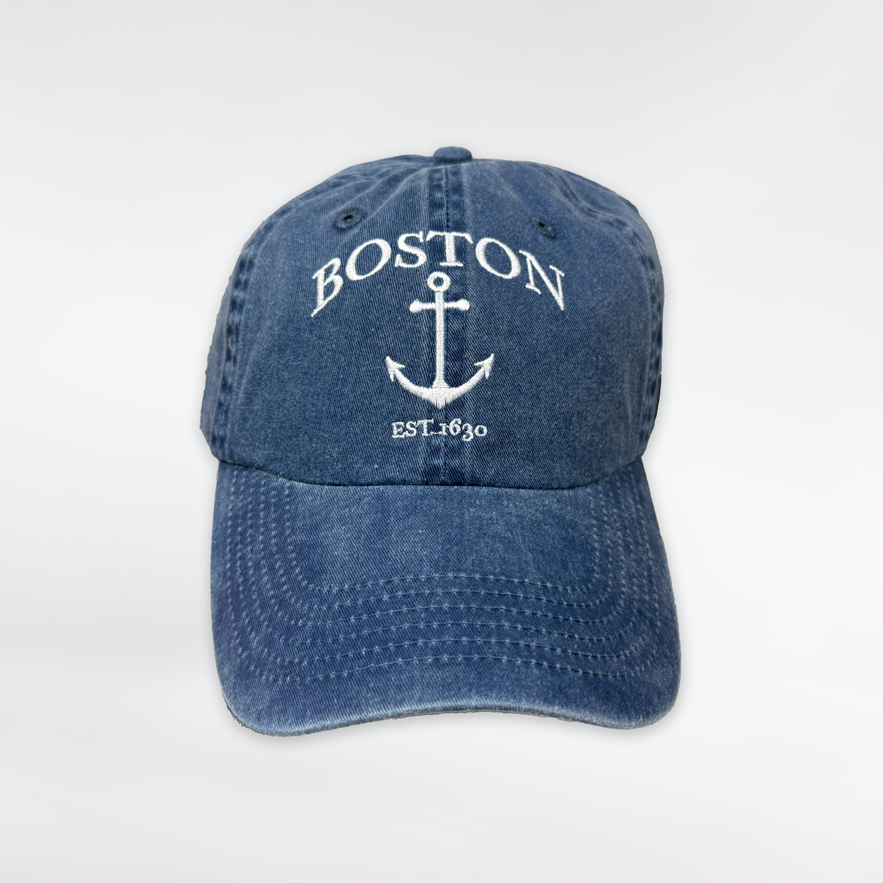Commonwealth Souvenirs - Wholesale Baseball Cap - Unisex - Boston Vertical Anchor Baseball Cap0