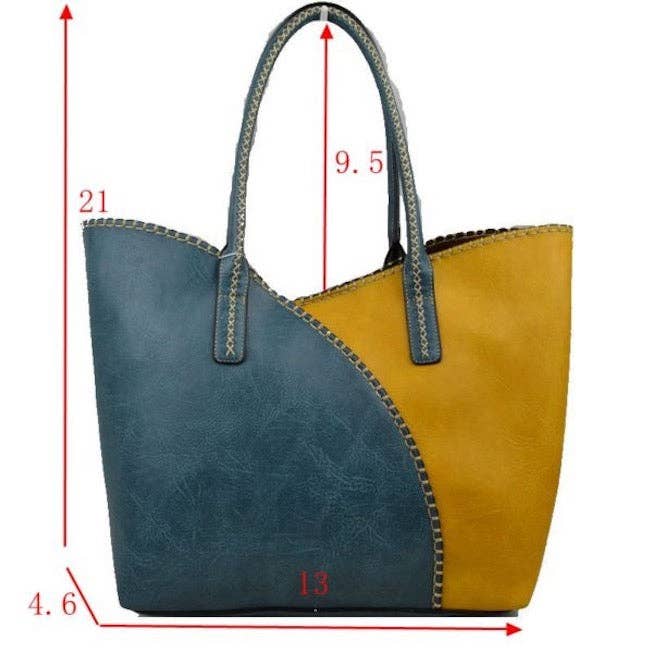 Vegane 2-in-1-Schultertasche aus Kunstleder, genäht, Hobo-Tasche für den Großhandel von Shopping2help