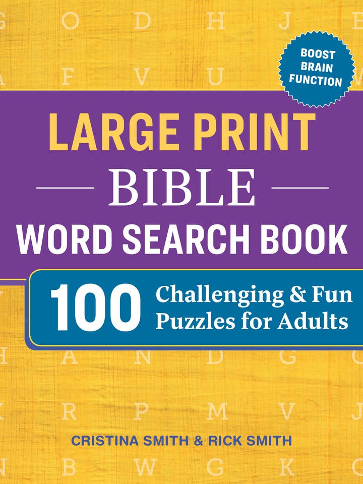 Large Print Bible Word Search Book for wholesale by Sourcebooks