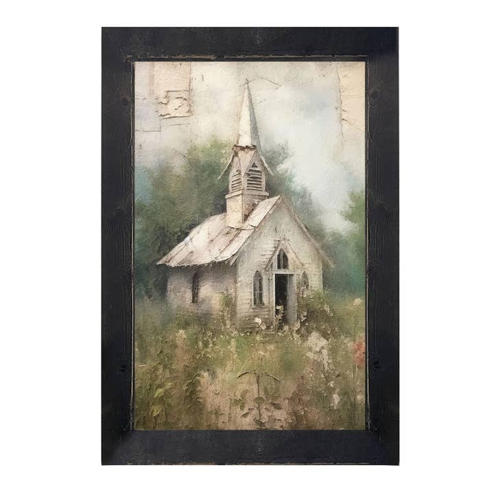 ginger blue - Wholesale Art Print - Old Country Church 2-Vertical