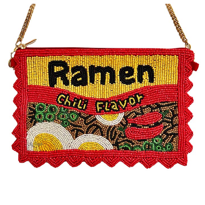 Ramen Crossbody Bag, Beaded Mini Clutch Phone Bag Chili and other Purchase Wholesale cross purses. Free Returns & Net 60 Terms on Faire trending on Faire.