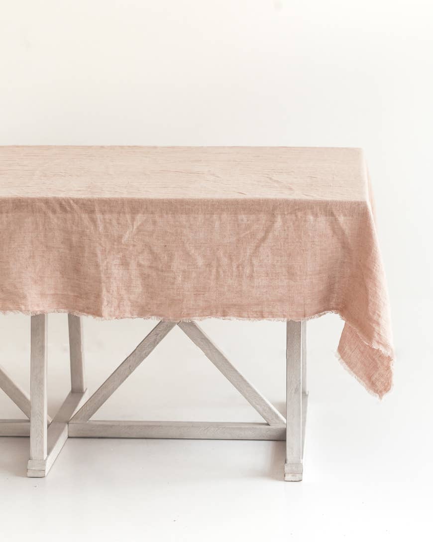 Creative Women - Wholesale Tablecloth - Stone Washed Linen Tablecloth // 84" x 60"0