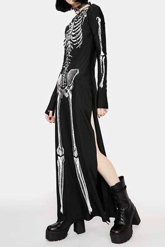 BLK unique skeleton dress for spooky events for wholesale on Faire2