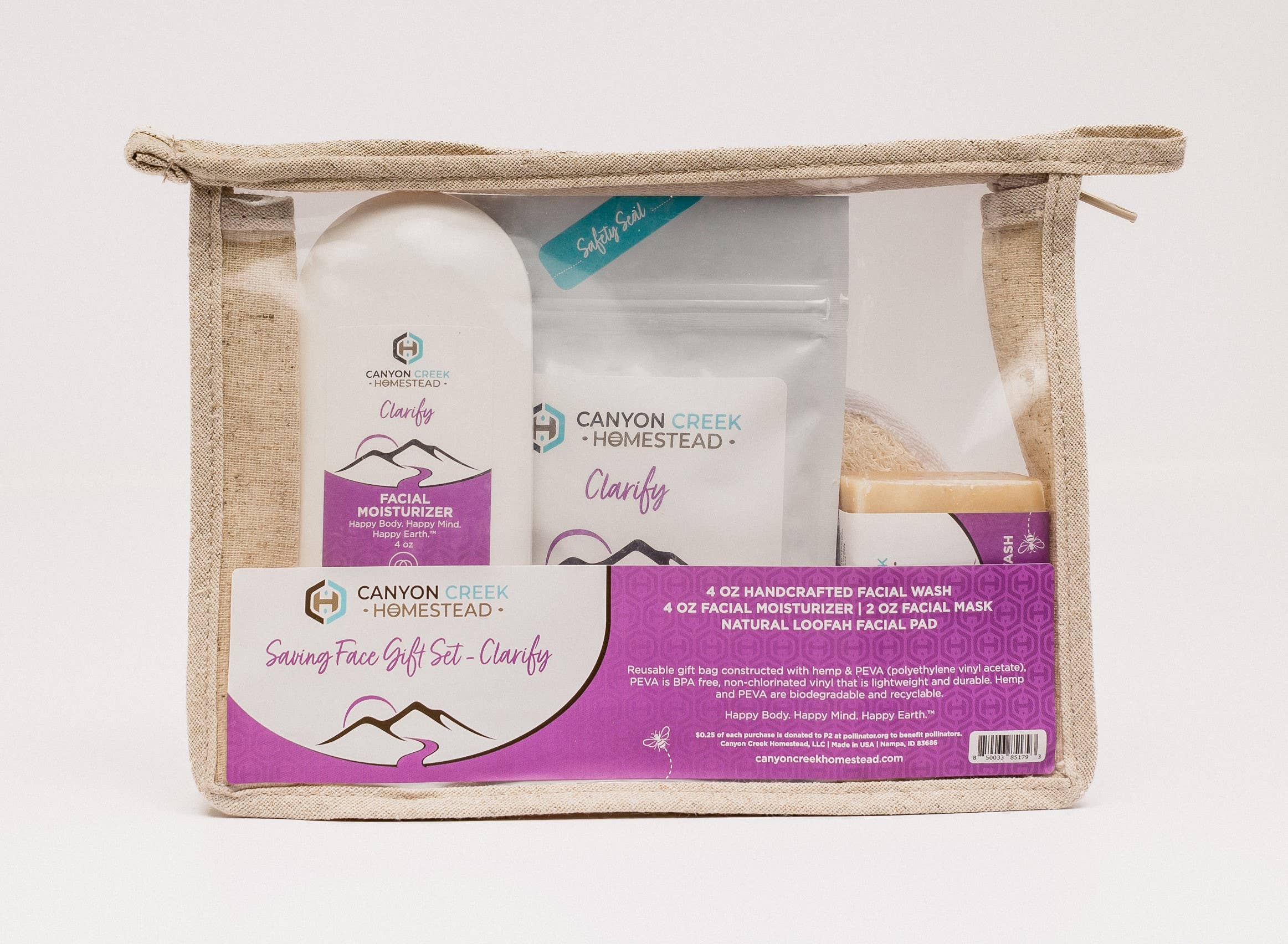 Canyon Creek Homestead LLC - Wholesale Facial Care Set/Kit - Saving Face Clarify Facial Gift Set Acne or Sensitive Skin1