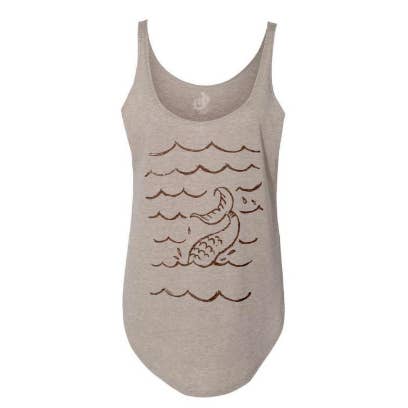 MERMAID SIGHTING Stone Side Slit Tank for wholesale by The Admiral's Daughters