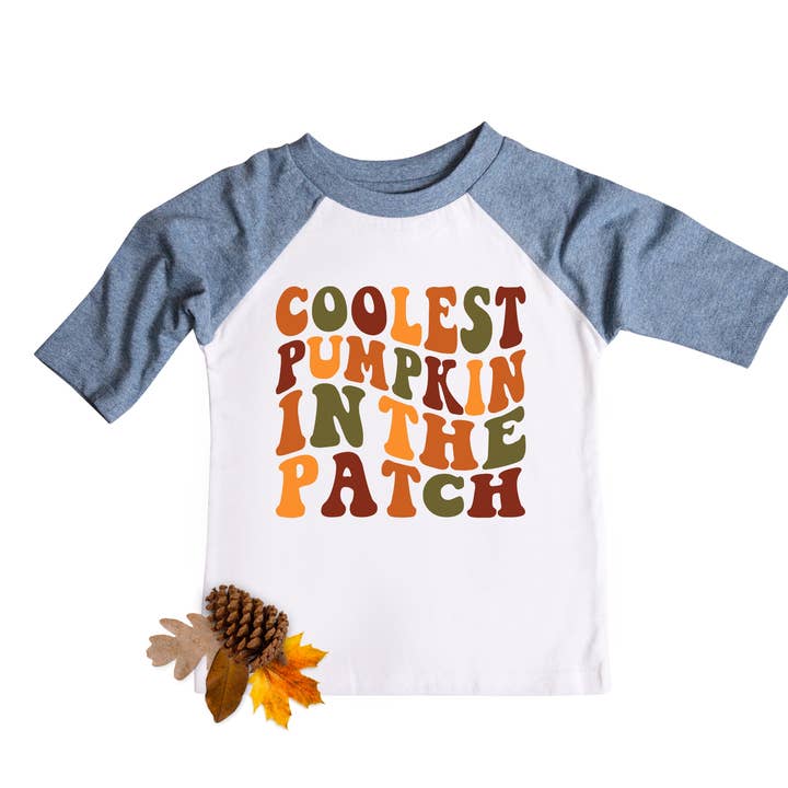 Coolste Pumpkin in the Patch herfst-T-shirt voor peuters voor wholesale door Jumpin' Jaks Tees